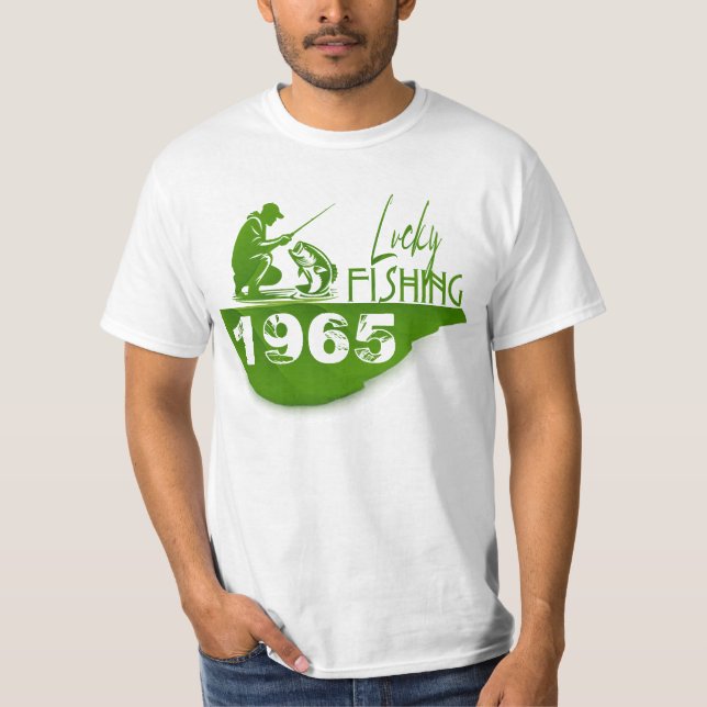Lucky Fishing Vintage 1965  T-Shirt (Front)