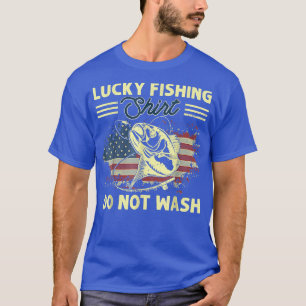 Lucky FishingDo Not Wash USA Flag Tuna Fishing T-Shirt