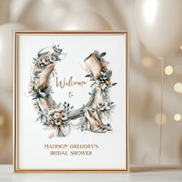 Lucky Floral Horseshoe Derby Bridal Shower Welcome