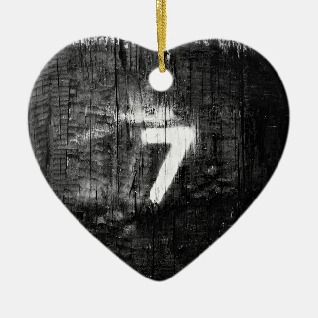 lucky for sum ceramic ornament (Front)