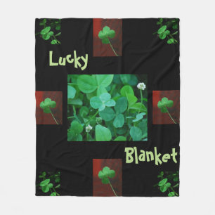 Lucky Four Leaf Clover Blanket