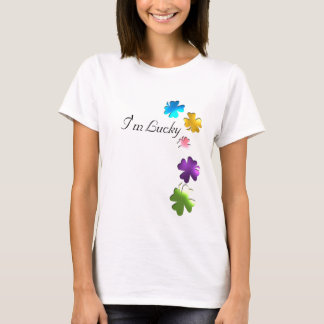 Lucky Four Leaf Clover Designed Shirt