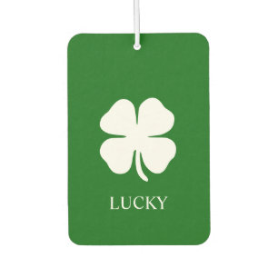 Lucky Four Leaf Clover Green Irish Car Air Freshener