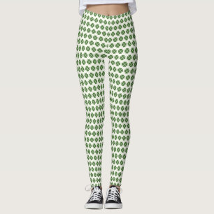 Lucky Four Leaf Clover Leggings