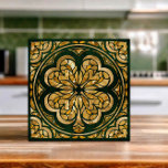 Lucky Four-leaf clover luxury  Ceramic Tile<br><div class="desc">Lucky Four-leaf clover luxury</div>