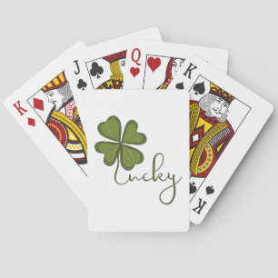 Lucky Four Leaf Clover Playing Cards