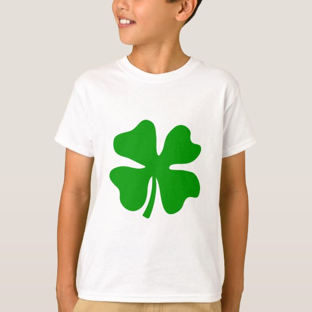 Lucky four leaf clover | St Patty's Day T-Shirt (Front)