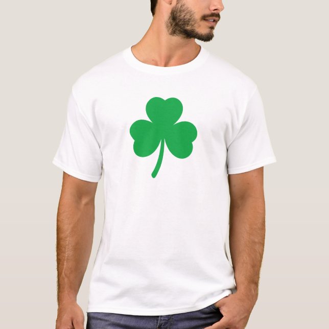 Lucky Four Leaf Clover Unisex Tee woman man (Front)