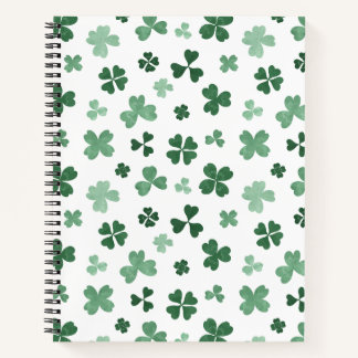 Lucky Four-Leaf Pattern Notebook