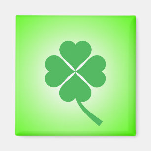 Lucky Four Leaf Shamrock Design-87906 Magnet