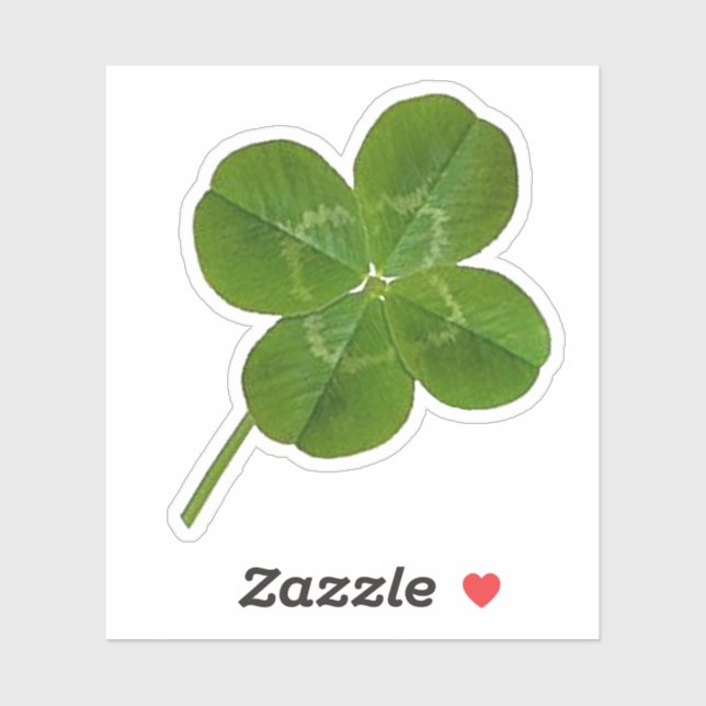 Lucky Four-Leafed Clover Sticker (Sheet)