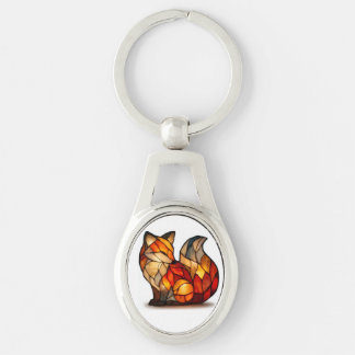 Lucky Fox Charm Metal Keychain