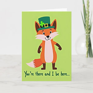 Lucky Fox Irish Cheer Card