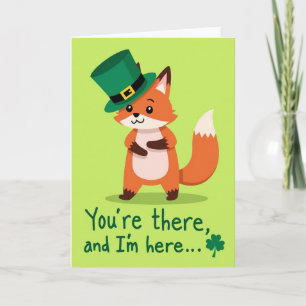Lucky Fox St Patricks Day Card