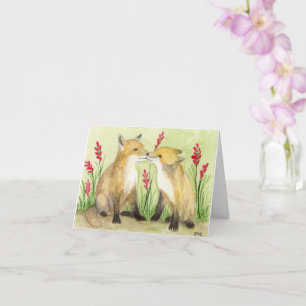 Lucky Foxes Card