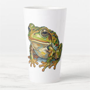 Lucky Frog Colourful Art Good Fortune Symbol Gift Latte Mug