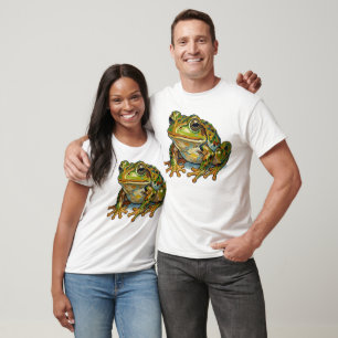 Lucky Frog Colourful Art Good Fortune Symbol Gift T-Shirt