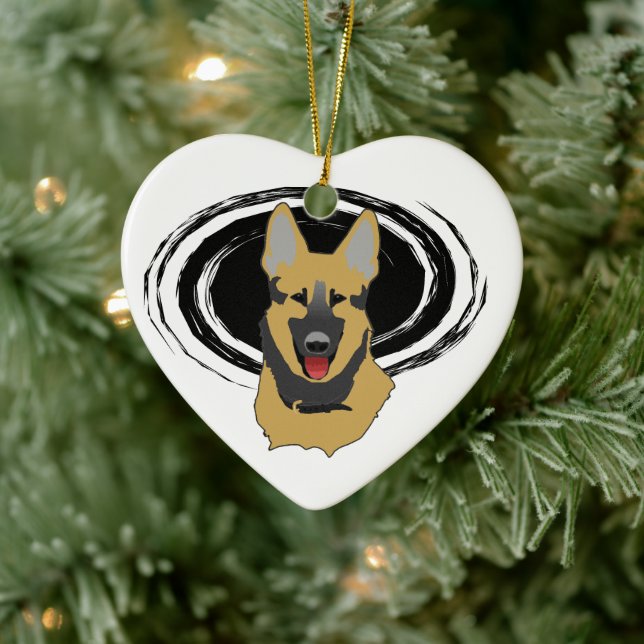 Lucky German Shepherd Owner Ornament (Tree)