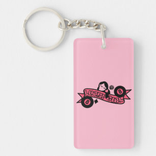 Lucky Girl 8 Ball Fortune Key Ring
