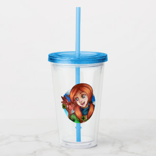 Lucky Girl Acrylic Tumbler