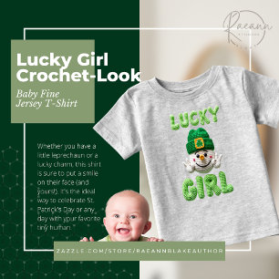 Lucky Girl Crochet-Look Baby Fine Jersey T-Shirt