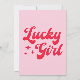 Lucky Girl Invitation