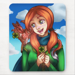 Lucky Girl Mouse Pad