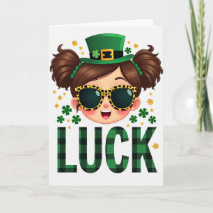 Lucky Girl St Patricks Day Card