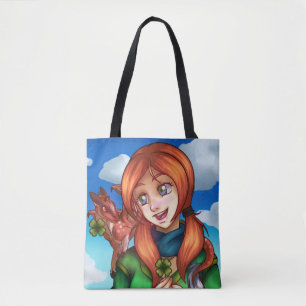 Lucky Girl  Tote Bag