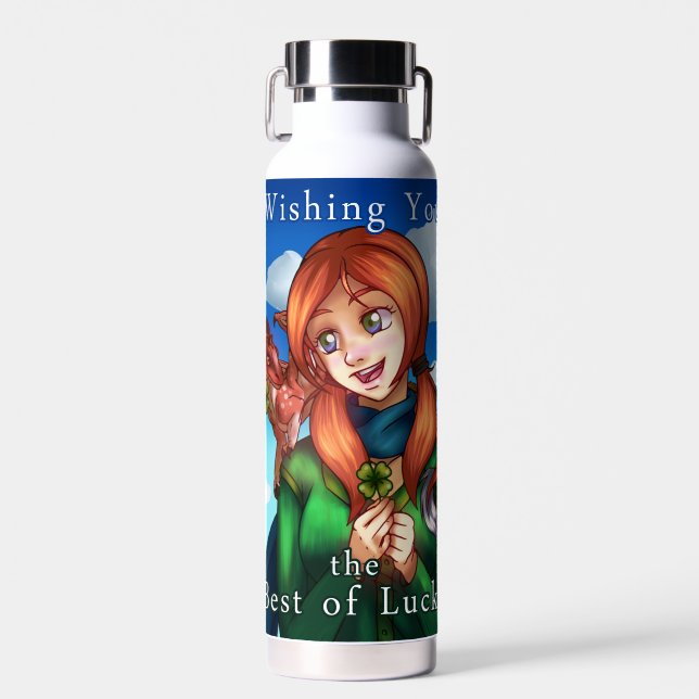 Lucky Girl Water Bottle (Front)