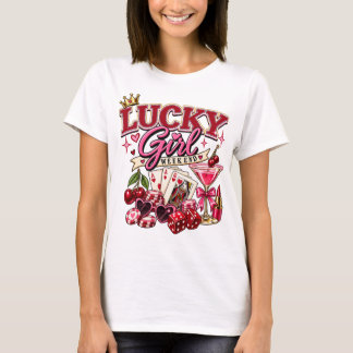 Lucky Girl Weekend Retro Casino T-Shirt