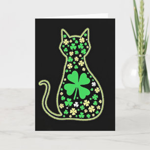 Lucky Glowing Cat Art Card