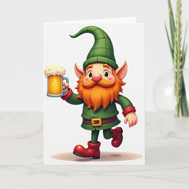 Lucky Gnome Cheers Card (Front)
