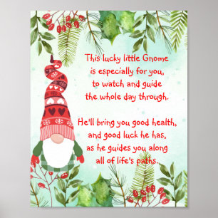 Lucky Gnome This lucky little Gnome  Poster