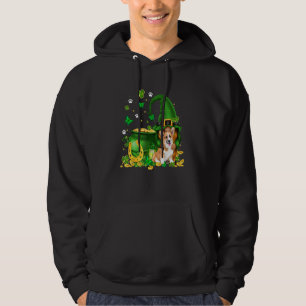 Lucky Gnome U2013 Gnome Hug Corgi Dog St Patricks Hoodie