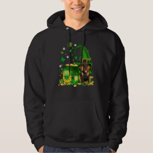 Lucky Gnome U2013 Gnome Hug Doberman Dog St Patric Hoodie