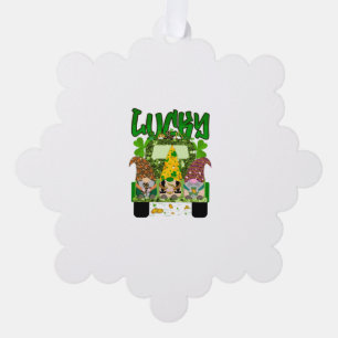 Lucky Gnomes St. Patrick's Day Tree Decoration Card