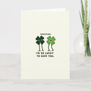 Lucky Godfather Clover Card