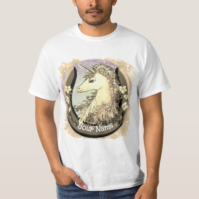 Lucky Gold Unicorn T-Shirt (Front)
