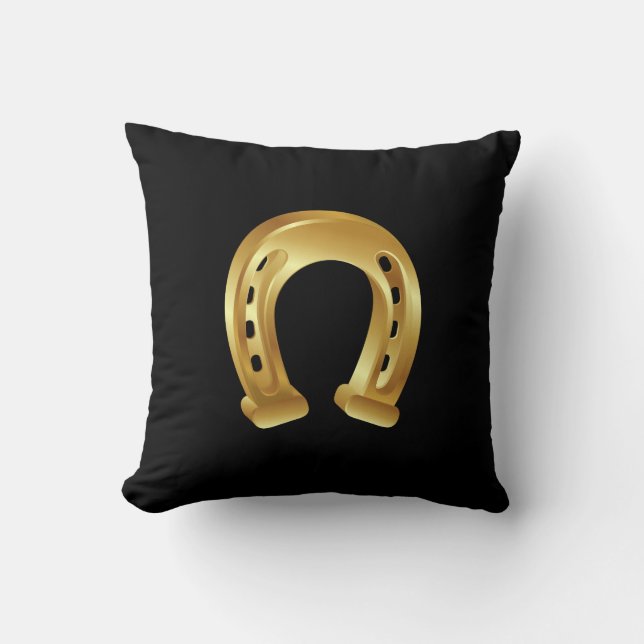 Lucky golden horseshoe cushion (Front)