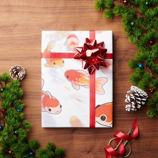 Lucky Goldfish Wrapping Paper (Holiday Gift)