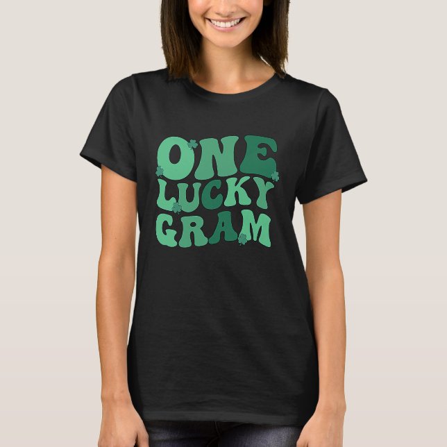 Lucky Gram Grandmother St Patrick's Day Gram Grand T-Shirt (Front)