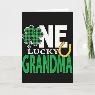 Lucky Grandma Faux Gold Foil Card
