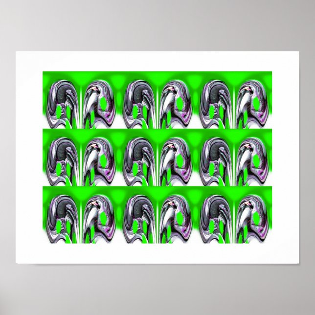 Lucky green art poster (Front)