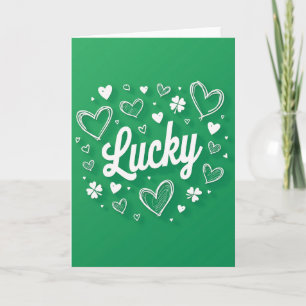 Lucky Green Cheers Card