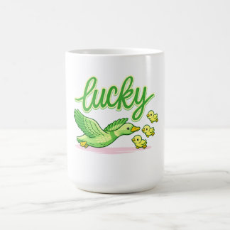 Lucky Green Clover Aesthetic - Cute Saint Coffee M Mug