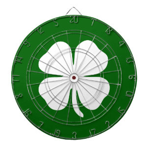 Lucky Green Clover Irish Dartboard