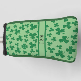 Lucky Green Clover Putter Golf Head Cover