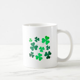 Lucky Green Clover Shamrock Ireland Irish Coffee Mug