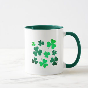 Lucky Green Clover Shamrock Ireland Irish Mug